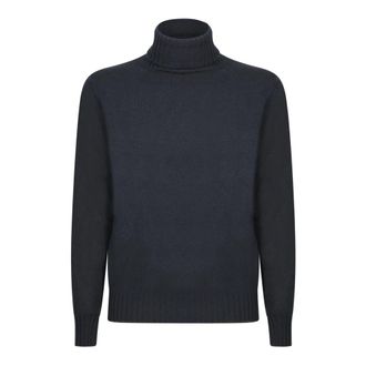 Dell'Oglio Turtlenecks, male, Blue, Size: 3XL Blue Knitwear for Men Aw24