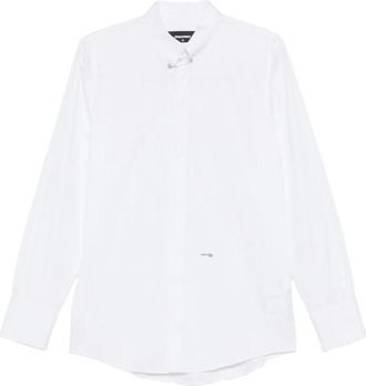 Dsquared2 Camisa de corte entallado con cuello de alfiler - Shirts - Hombre - Blanco - L