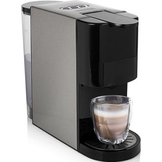 Princess Cafetera De C&aacute;psulas De Acero Inoxidable De 1450 W Y 19 Bares - 01.249450.01.001 - Princess