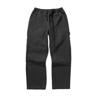 Service Works Straight Trousers, male, Black, XL, Pantalon utilitaire à taille avec cordon de serrage