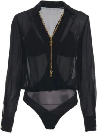 Elisabetta Franchi Mujer, Camisetas, Negro, Talla: M