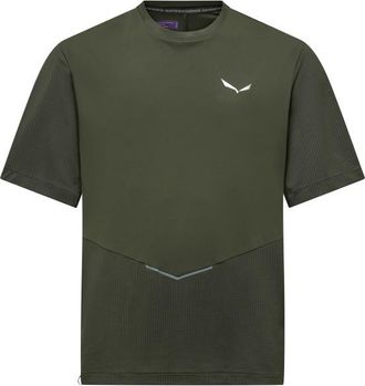 Salewa Pedroc Dry Hyb T-Shirt Funktionsshirt f&uuml;r Herren | oliv