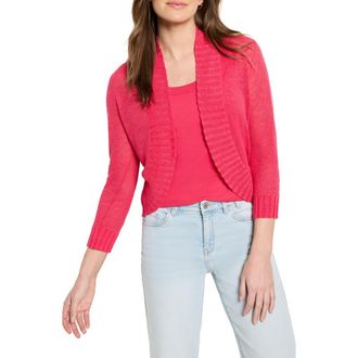 Nic+Zoe Linen Blend Bolero Cardigan in Daiquiri at Nordstrom Rack, Size Petite P