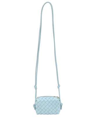 Bottega Veneta Light Blue Leather Candy Loop Bag (Authentic Pre-Loved)