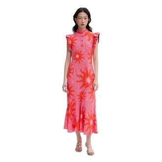Never Fully Dressed Maxi Jurk - Dames - Jurken - Rood - Maat: XS