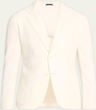 Giorgio Armani Mens Seersucker Suit Separate Jacket