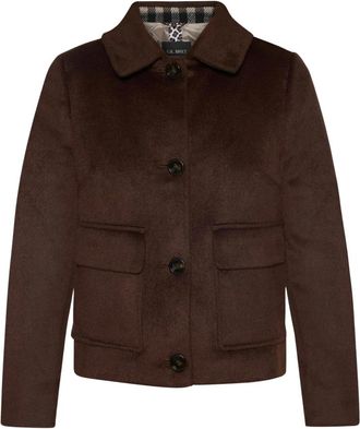 Gil Bret Licht Jack - Dames - Zomerjassen - Bruin - M - Wol - Jassen