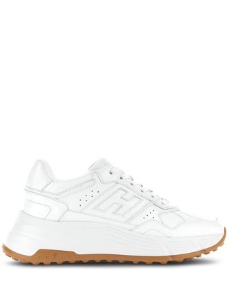 Hogan panelled leather sneakers - White