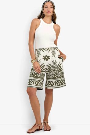 Trina Turk Estella Short in Green Oasis at Nordstrom, Size X-Small