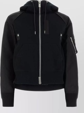 sacai two-tone bomber jacket