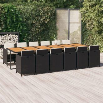 vidaXL Furniture Limited - Juego Comedor Jard&iacute;n 13 Pzas Con Cojines