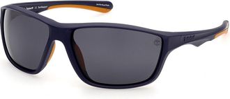 Timberland TB9246 Polarized 91D Mens Sunglasses Blue Size 63