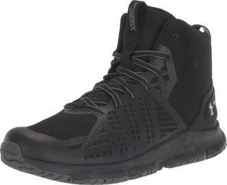 Under Armour Mens Micro G Strikefast Mid Cross Trainer, (001) Black/Black/Pitch Gray, 12 UK