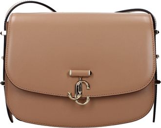 Jimmy Choo London Brown Leather Crossbody Womens Bag