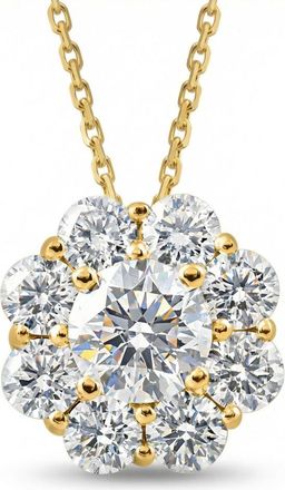 Pompeii3 1 Ct Diamond Pendant 10k Yellow Gold Necklace