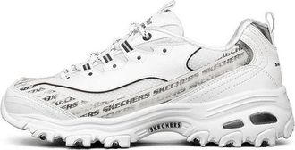 Skechers (WMNS) Skechers DLites 1.0 low Sneaker GS White/Black 149232-WBK