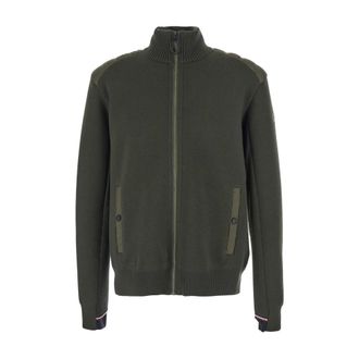 Moncler Tech Fabric Zip Cardigan - Heren - Vesten - Groen - 2XL - Truien & Vesten