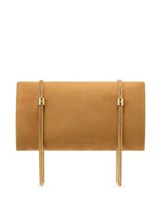 Elisabetta Franchi logo shoulder bag - Beige