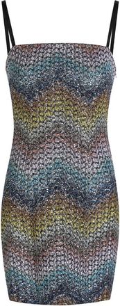Missoni Zigzag Metallic-knit Mini Dress - Multicoloured - 42 (UK10 / S)