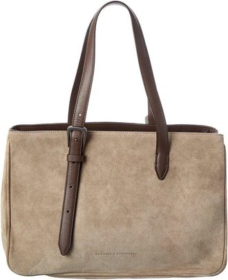 Brunello Cucinelli Suede Tote