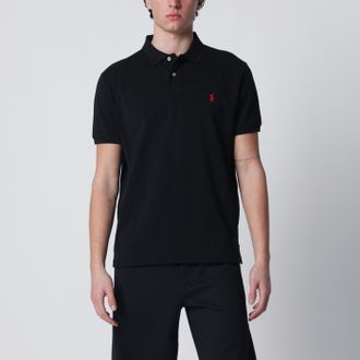 Polo Ralph Lauren Black cotton Custom Slim-Fit polo