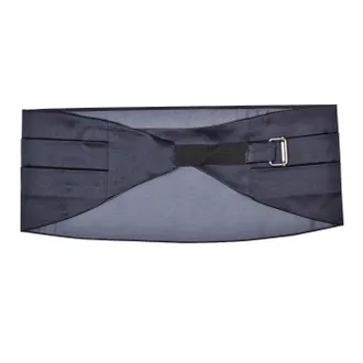Brunello Cucinelli Mens Navy Silk Cummerbund Accessory & Slg
