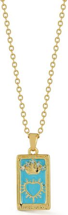 Sphera Milano Tag Necklace in Gold at Nordstrom Rack