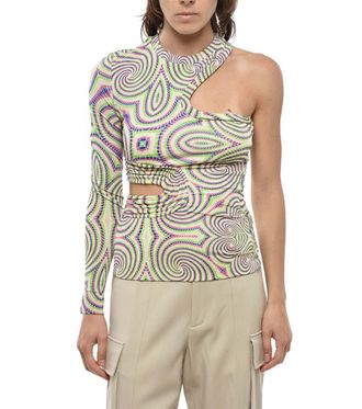 Stella McCartney Multicolor One Shoulder Top