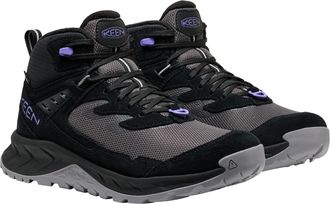 Keen Outdoorschuh KEEN HIGHTRAIL MID POLAR, Damen, Gr. 38,5, lila (schwarz, aster lila), Leder, Synthetik, Schuhe Outdoorschuh, gef&uuml;ttert, wasserdicht