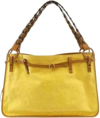 Gucci Pre-owned Shoulder Bags, female, Yellow, Size: ONE SIZE Pre-owned Vintage Shoulder Bag