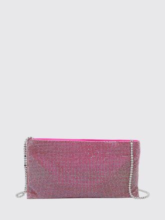 Benedetta Bruzziches Your Best Friend Mini Bag in Satin with Rhinestones and Jewelled Strap