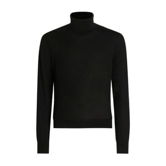 Dolce & Gabbana Cashmere Knitwear, male, Black, Size: 2XL Cashmere Turtleneck Pullover