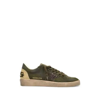Golden Goose Ball Star Suede Trainers - female - Golden Goose - Sneakers - Green - 5 UK - Shoes