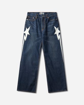 A Bathing Ape Men s STA Selvedge Denim Pants Indigo