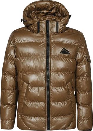 Point Zero Piumino con cappuccio - Marrone