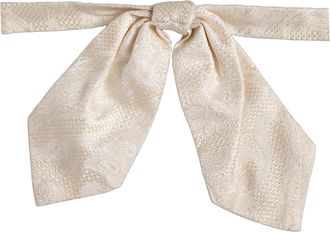 Dolce & Gabbana Paisley Silk Bow Tie - White