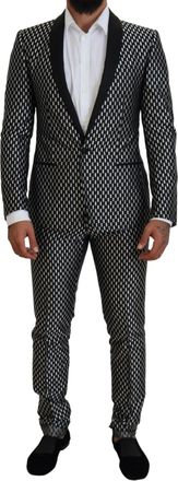 Dolce & Gabbana Geometrisch Patroon Slimfit Pak