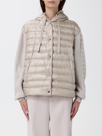 Herno Short Waterproof Nylon Down Jacket with Hood and Ribbed Cuffs
