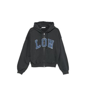 Low Classic Logo-appliqu&eacute; Zip-up Hoodie