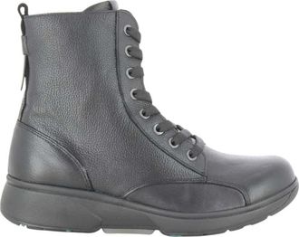 Xsensible Zwarte Damesschoenen Asti - Dames - Veterlaarzen - Zwart - 41 EU - Schoenen