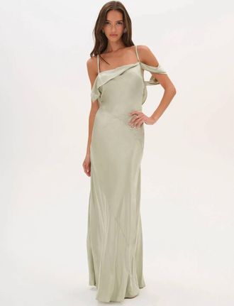 For Love & Lemons Jewel Maxi Dress In Sage