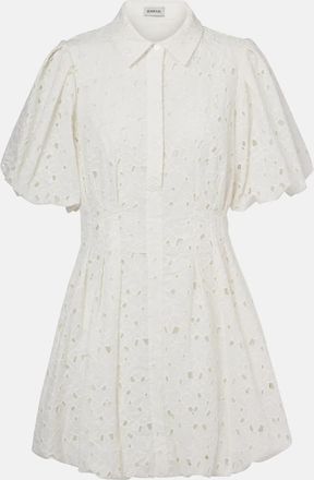 SIMKHAI Abito corto Cleo in cotone sangallo