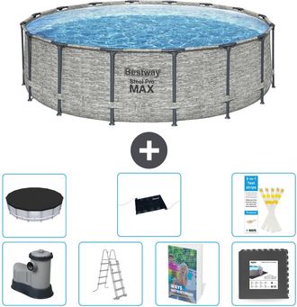 Bestway Piscina Bestway Steel Pro Max Redonda - 488x122 Cm - 8-piezas S543