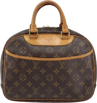 Louis Vuitton Trouville Handbag Monogram Canvas Brown Canvas Handbag (Pre-Owned)