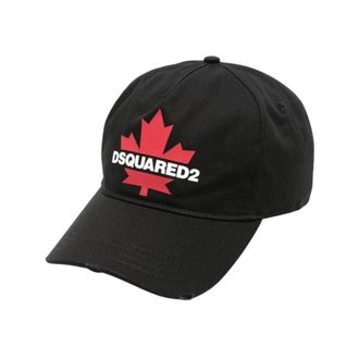 Dsquared2 Cappellino da baseball con logo gommato - - Accessories - Uomo - Nero - ONE SIZE