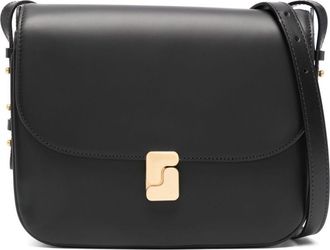 SOEUR maxi Bellissima shoulder bag - women - Cotton/Calf Leather - One Size - Black