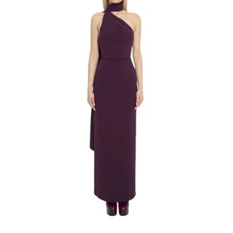 Solace London Kleedjes, Dames, Paars, S, Polyester, Demi Maxi Jurk