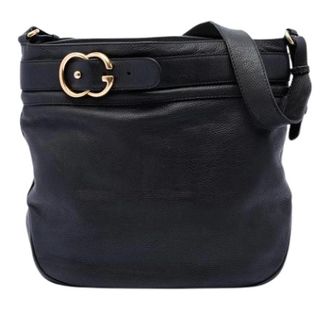 Gucci Pre-owned Vintage Schoudertas - Dames - Pre-owned - Zwart - Maat: ONE Size Leer
