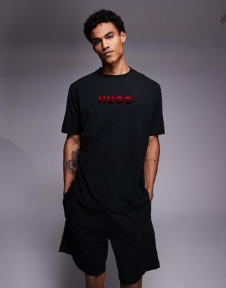 HUGO BOSS HUGO Bodywear - Ray - T-shirt nera-Nero