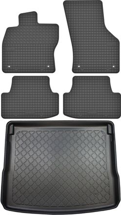 OEM Seat Ateca Suv Desde Septiembre De 2016. Juego De Alfombrillas De Goma Para Coche Y Alfombrilla Para Maletero